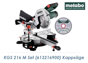 Metabo Kappsäge KGS 216 M inkl. 2 x HM Sägeblätter (1 Stk.)
