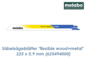225mm Säbelsägeblatt BiM "Flexible Wood+Metal" (1 Stk.)