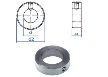 12mm Stellring DIN705 Form A Stahl verzinkt (1 Stk.)