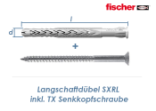 8 x 140mm Fischer Langschaftdübel SXRL-T inkl. TX30...