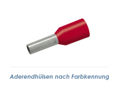 1 x 14mm Aderendhülsen isoliert rot (100 Stk.)