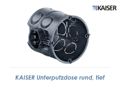 60 x 63mm KAISER Unterputz-Schalterdose rund/tief (1 Stk.)