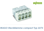 8-polige WAGO Klemme compact 0,5 - 2,5mm2  (1 Stk.)
