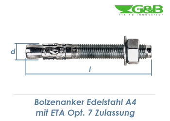 Schraube aus Edelstahl für Rohrschellen M10 x 100 mm