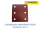 K40 Schleifpapier 115 x 103mm - Lochform GL19 (1 Stk.)