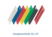 100 x 24 x 3mm PP Fenster / Verglaserklotz GL-SV (10 Stk.)