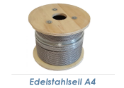 2,5mm 7x7-Drahtseil Edelstahl A4 (250lfm Spule)
