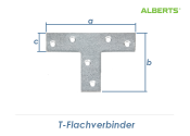 70 x 50 x 16mm T-Flachverbinder verzinkt (1 Stk.)