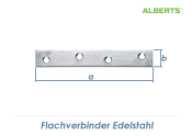 100 x 15 x 1,75mm Flachverbinder Edelstahl (1 Stk.)