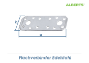 96 x 35 x 2mm Flachverbinder Edelstahl (1 Stk.)