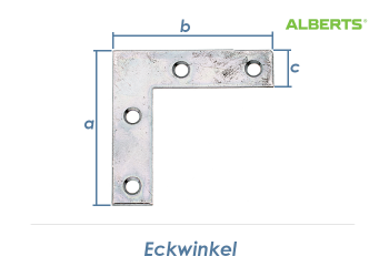 40 x 10mm Eckwinkel verzinkt (1 Stk.)