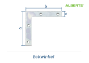 60 x 10mm Eckwinkel verzinkt (1 Stk.)