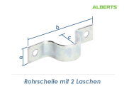 19mm (3/4") Rohrschelle mit beidseitigen Laschen (1...