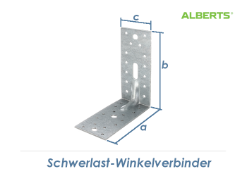 150 x 150 x 65mm Schwerlast Winkel mit Sicke verzinkt (1 Stk.)