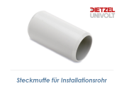25mm Steckmuffe für Installationsrohr grau (1 Stk.)