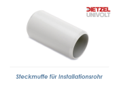 32mm Steckmuffe für Installationsrohr grau (1 Stk.)