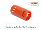 20mm Krallenmuffe für Wellschlauch orange (1 Stk.)