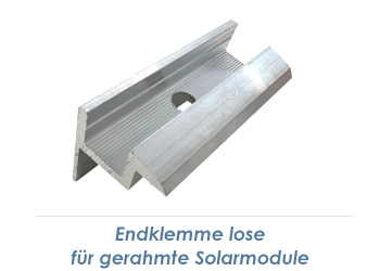 32mm Endklemme Alu blank, lose (1 Stk.)