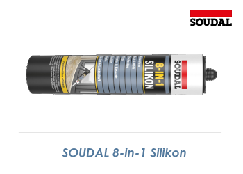 8-in-1 Premium Silikon transparent  300ml Kartusche (1 Stk.)