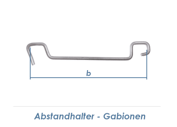 220mm Abstandhalter Gabionen für Doppelstabgitter 6/5/6 (1 Stk.)