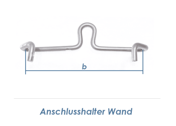 320mm Anschlusshalter Wand für Doppelstabgitter 6/5/6 (1 Stk.)