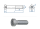 M5 x 10mm Zylinderschraube niedriger Kopf DIN6912 Stahl verzinkt FKL 8.8 (10 Stk.)