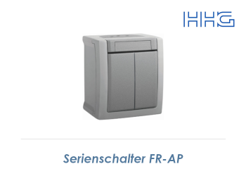 Serienschalter HHG FR-AP grau (1 Stk.)