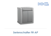Serienschalter HHG FR-AP grau (1 Stk.)
