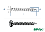 4 x 40mm SPAX Universalschraube T-STAR plus Pan Head VG...