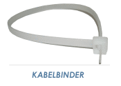 3,6 x 200mm Kabelbinder weiss (100 Stk.)