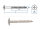 4,8 x 38mm Trespo Fassadenschrauben RAL7037 TX Edelstahl A2 (10 Stk.)