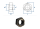 M4 Sechskant-Schweißmutter DIN929 Stahl blank (10 Stk.)