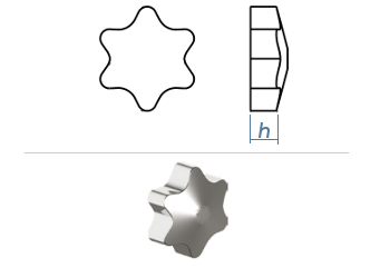 TX10 Sicherheitsstern / Verschlussstopfen  (10 Stk.)