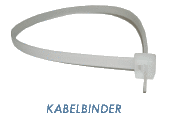 7,6 x 550mm Kabelbinder weiss (10 Stk.)
