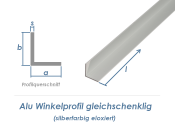 15 x 15 x 1mm / 1000mm Alu Winkelprofil silberfarbig...