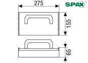 SPAX Montagekoffer L-BOXX Mini WIROX 703-teilig (1 Stk.)