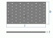 80 x 300 x 2mm Lochplatten (1 Stk.)