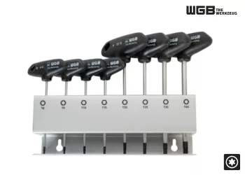 TX8 - 40 WGB Torxstiftschlüsselsatz mit Quergriff 8-teilig (1 Stk.)