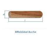 10 x 40mm Riffeldübel Buche (100g = ca. 48 Stk)