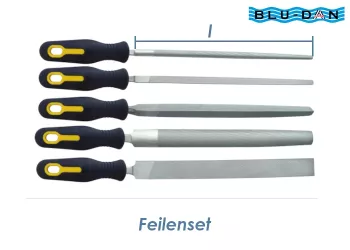 250mm BLU-DAN Feilenset Schlicht (Fein) H3 (1 Stk.)