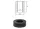 10,5 x 20 x 10mm Distanzstück PA schwarz (10 Stk.)