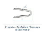 3,5 x 35mm U-Haken Nägel feuerverzinkt (100g = 21stk.)