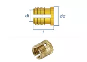 M5 x 11mm Spreizeinsatz Elisert TR Messing (1 Stk.)