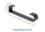 60 x 205mm Regalträger Karla schwarz (1 Stk.)