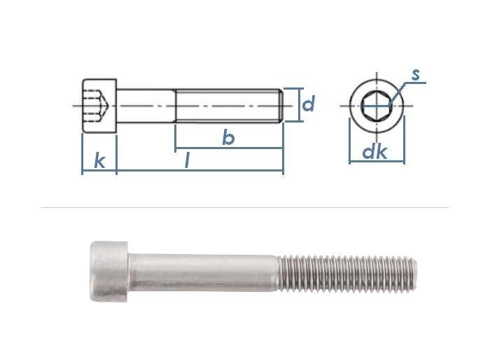 Innensechskant 8 mm 10 St/ück Zylinderkopfschrauben DIN 912 A2-70 Edelstahl M 10 x 20 mm Zylinderschrauben