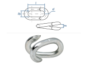 6mm Kettenverbindungsglied verzinkt (1 Stk.)