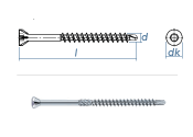 3,2 x 40mm Zierkopfschrauben TX Edelstahl C1...