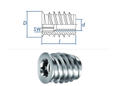 M6 x 18 x AD12mm Rampa Muffe Typ SKD330 Stahl verzinkt (1...