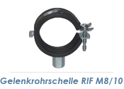 12-14mm (1/4") Gelenkrohrschellen M8/M10  (1 Stk.)