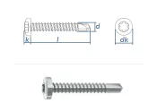 4,2 x 13mm Bohrschrauben Linsenkopf TX DIN7504 Stahl...